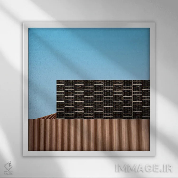 تابلو مینیمالیسم یازده اثر دانیلو د آلکساندریا - نمای قابدار سفید