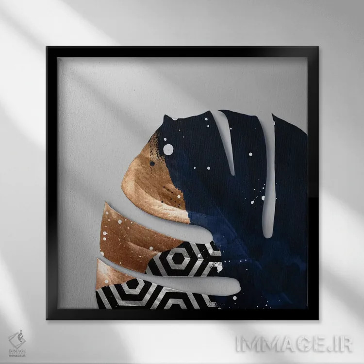 تابلو هنر برگ چهارده اثر دانیلو د آلکساندریا - نمای قابدار مشکی