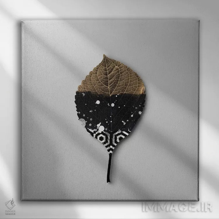 تابلو هنر برگ پانزده اثر دانیلو د آلکساندریا - نمای روبهرو روی دیوار