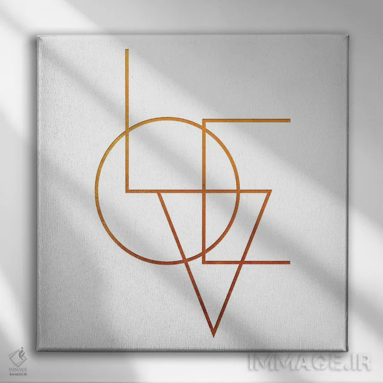 تابلو عشق سفید اثر دانیلو د آلکساندریا - نمای روبهرو روی دیوار