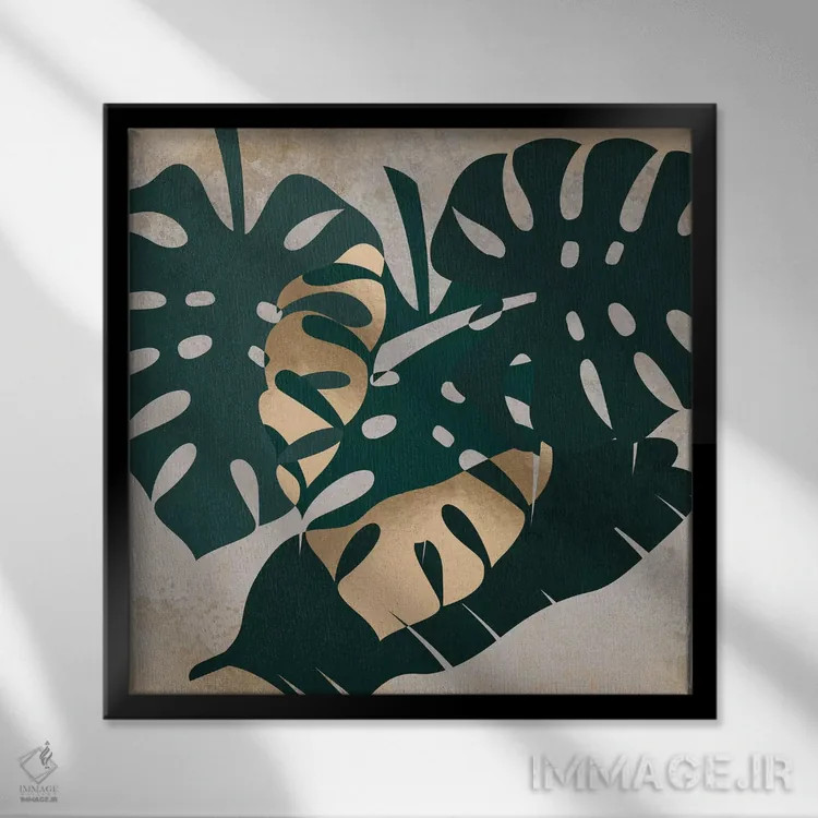 تابلو هنر برگ شانزده اثر دانیلو د آلکساندریا - نمای قابدار مشکی