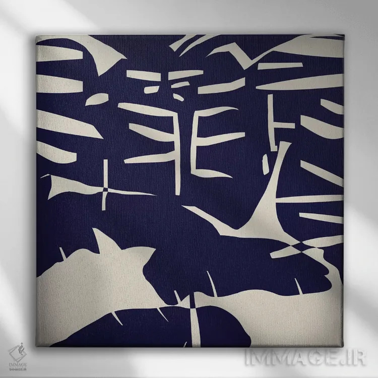 تابلو هنر برگ هفده اثر دانیلو د آلکساندریا - نمای روبهرو روی دیوار