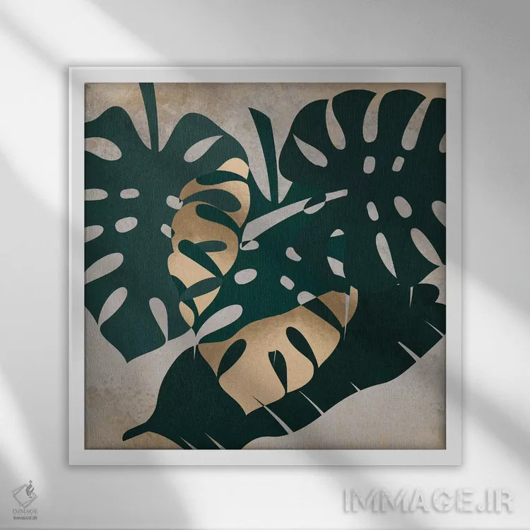 تابلو هنر برگ شانزده اثر دانیلو د آلکساندریا - نمای قابدار سفید