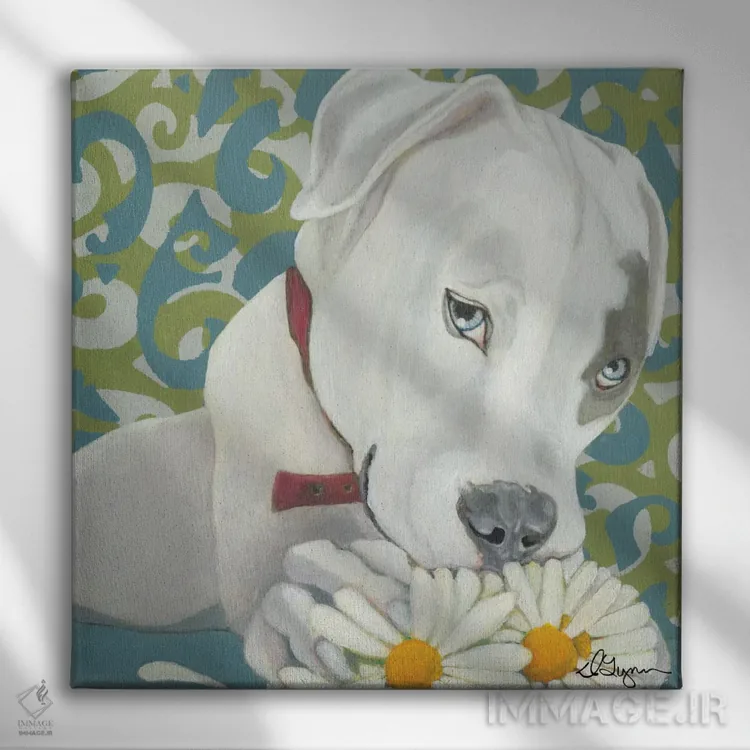 تابلو وصله اثر دیلین رول - نمای روبهرو روی دیوار