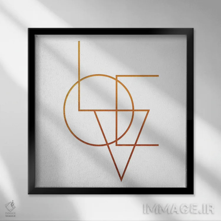 تابلو عشق سفید اثر دانیلو د آلکساندریا - نمای قابدار مشکی