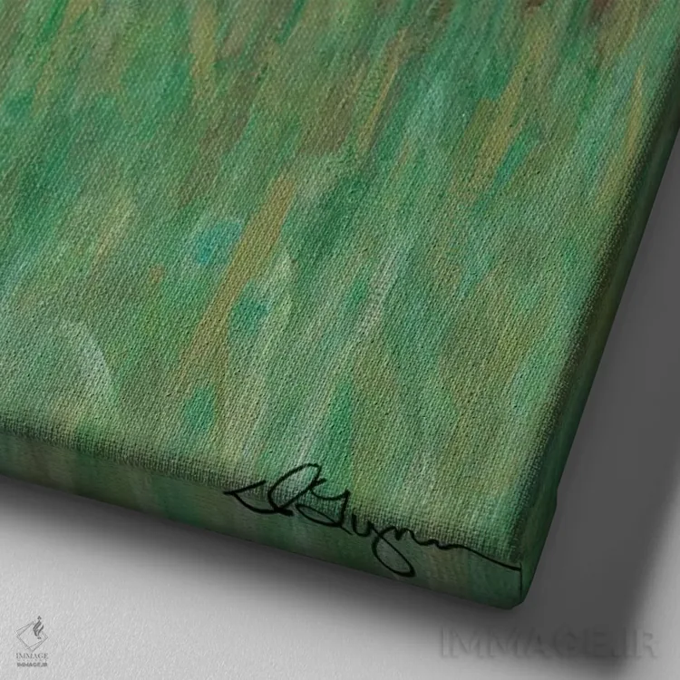 تابلو آفتابی اثر دیلین رول - نمای نزدیک بافت بوم