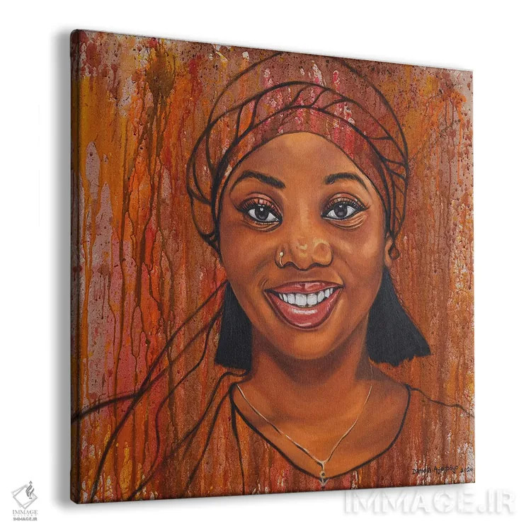 تابلو افتخار سیاه VII اثر دامولا آیگبایو - نمای پرسپکتیو محصول