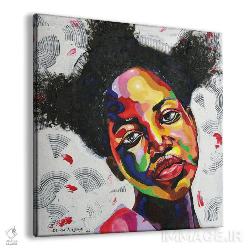 تابلو آزاد اما گرسنه اثر دامولا آیگبایو - نمای پرسپکتیو محصول