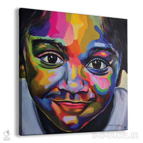 تابلو شادمانی اثر دامولا آیگبایو - نمای پرسپکتیو محصول