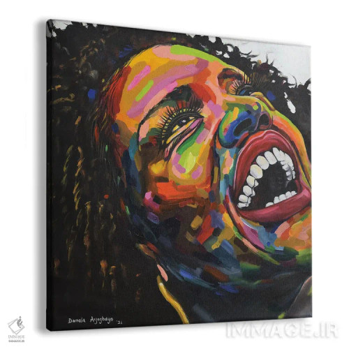 تابلو علیه همهٔ احتمالات II اثر دامولا آیگبایو - نمای پرسپکتیو محصول