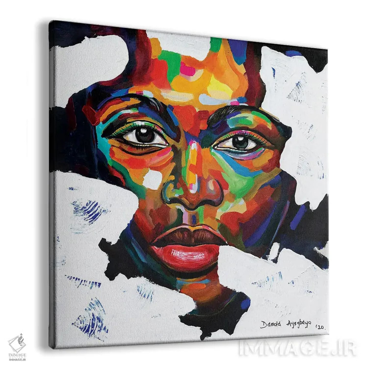 تابلو انزوا II اثر دامولا آیگبایو - نمای پرسپکتیو محصول