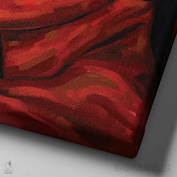 تابلو قدرت در تنوع III اثر دامولا آیگبایو - نمای نزدیک بافت بوم