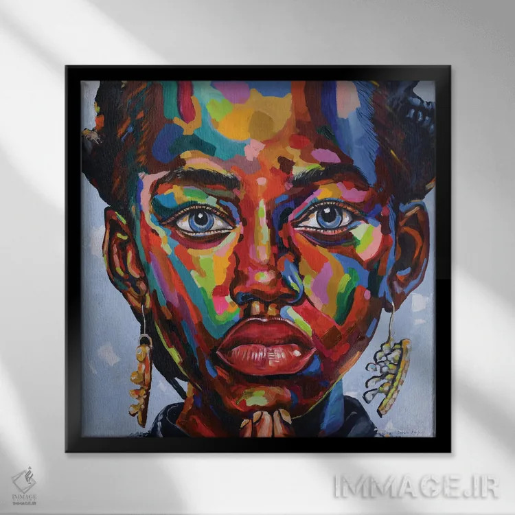 تابلو چشمانداز امید II اثر دامولا آیگبایو - نمای قابدار مشکی