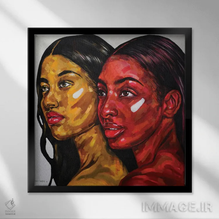 تابلو قدرت در تنوع III اثر دامولا آیگبایو - نمای قابدار مشکی