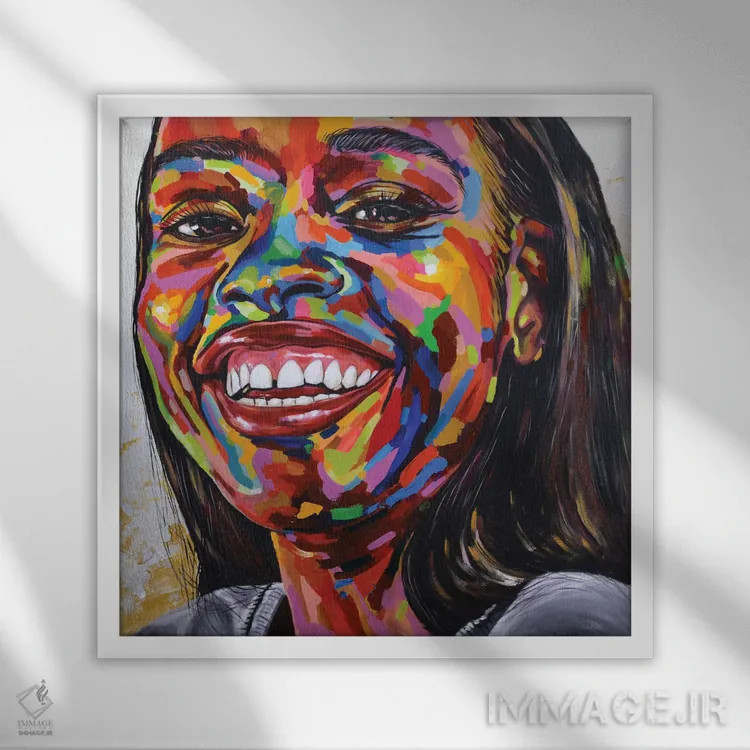 تابلو علیه همهٔ احتمالات III اثر دامولا آیگبایو - نمای قابدار سفید