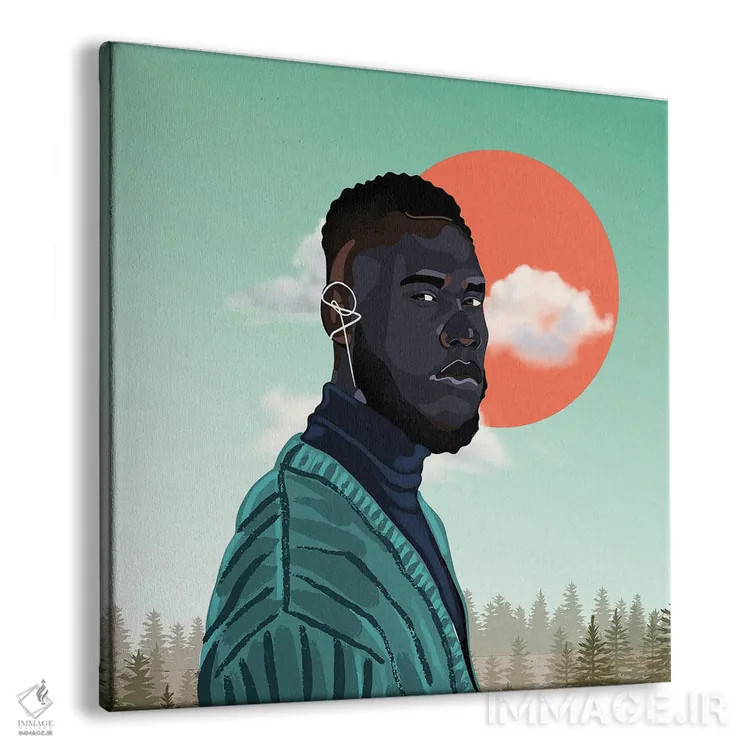 تابلو جیمز اثر دومونیک براون - نمای پرسپکتیو محصول