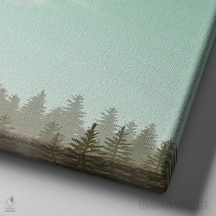 تابلو جیمز اثر دومونیک براون - نمای نزدیک بافت بوم