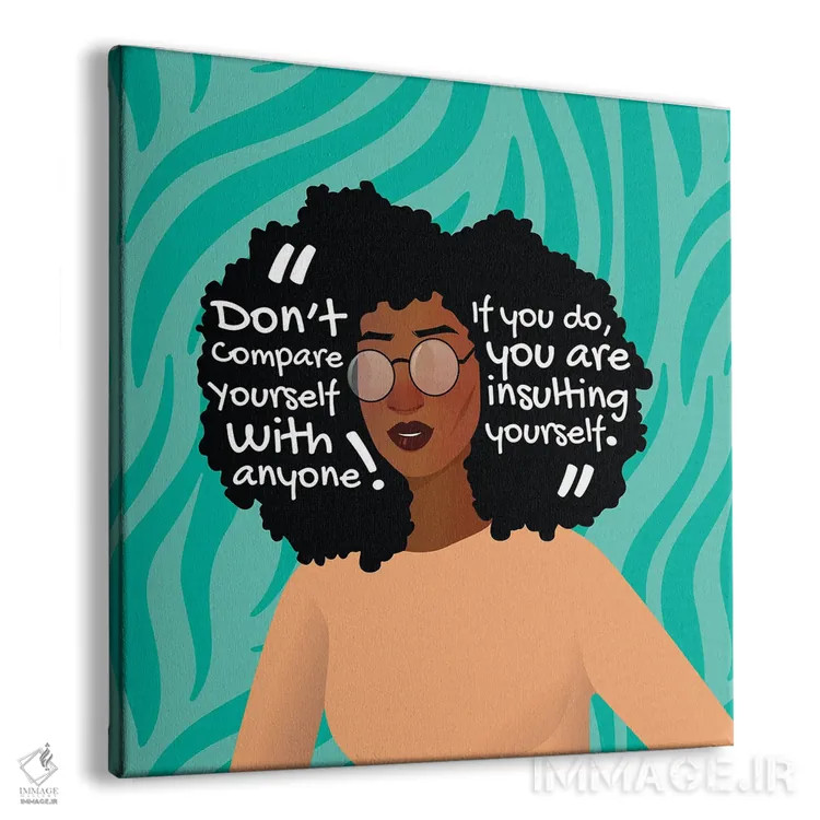 تابلو مقایسه نکن اثر دومونیک براون - نمای پرسپکتیو محصول