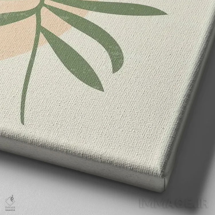 تابلو خطوط محو اثر دومونیک براون - نمای نزدیک بافت بوم