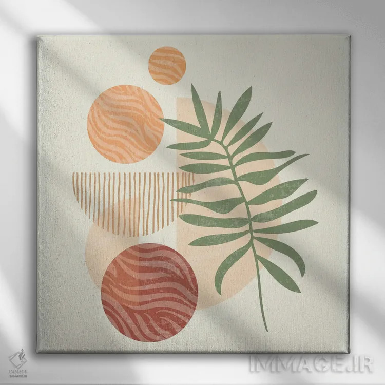 تابلو خطوط محو اثر دومونیک براون - نمای روبهرو روی دیوار