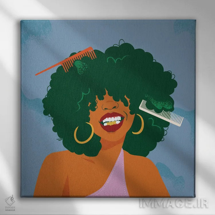 تابلو پیچک اثر دومونیک براون - نمای روبهرو روی دیوار