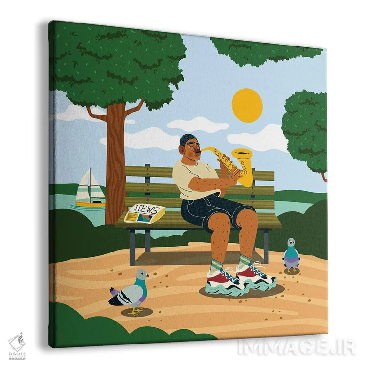 تابلو سونات پارک اثر دومونیک براون - نمای پرسپکتیو محصول