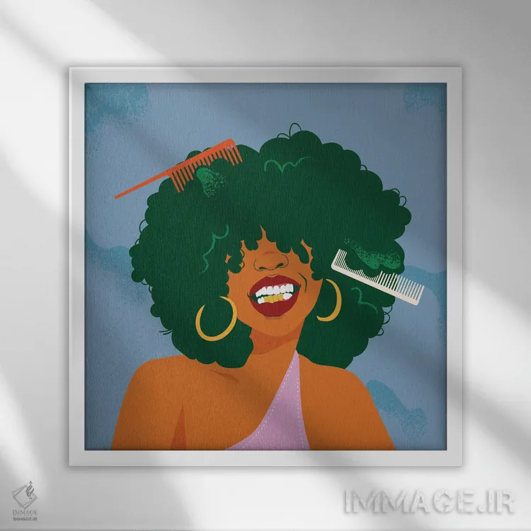 تابلو پیچک اثر دومونیک براون - نمای قابدار سفید