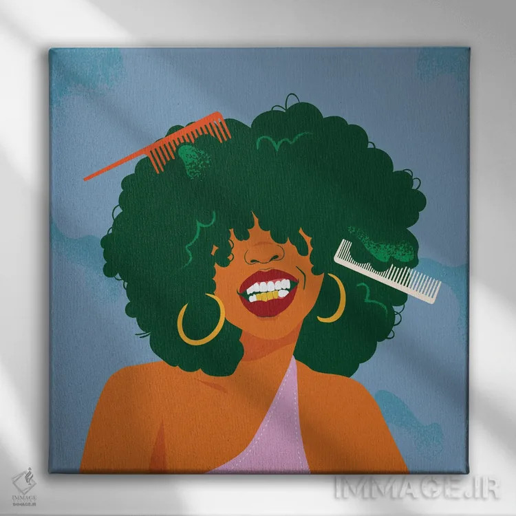 تابلو کوتوله دندان طلا اثر دومونیک براون - نمای روبهرو روی دیوار