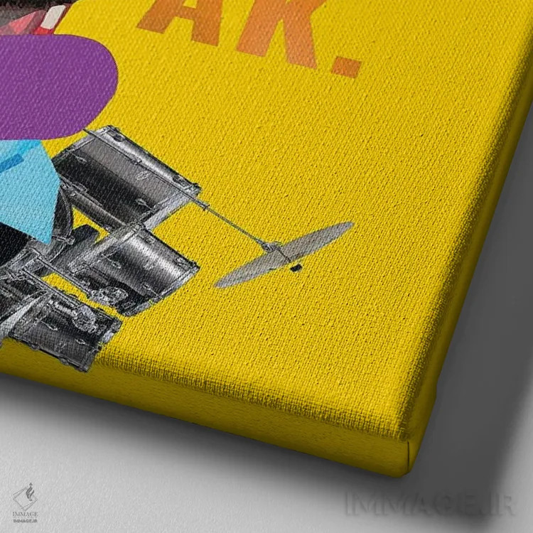 تابلو اندرسون پاک اثر دومونیک براون - نمای نزدیک بافت بوم