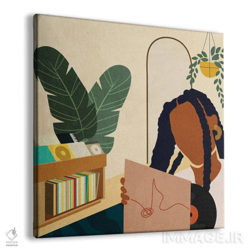 تابلو در خانه بمان شماره ۴ اثر دومونیک براون - نمای پرسپکتیو محصول