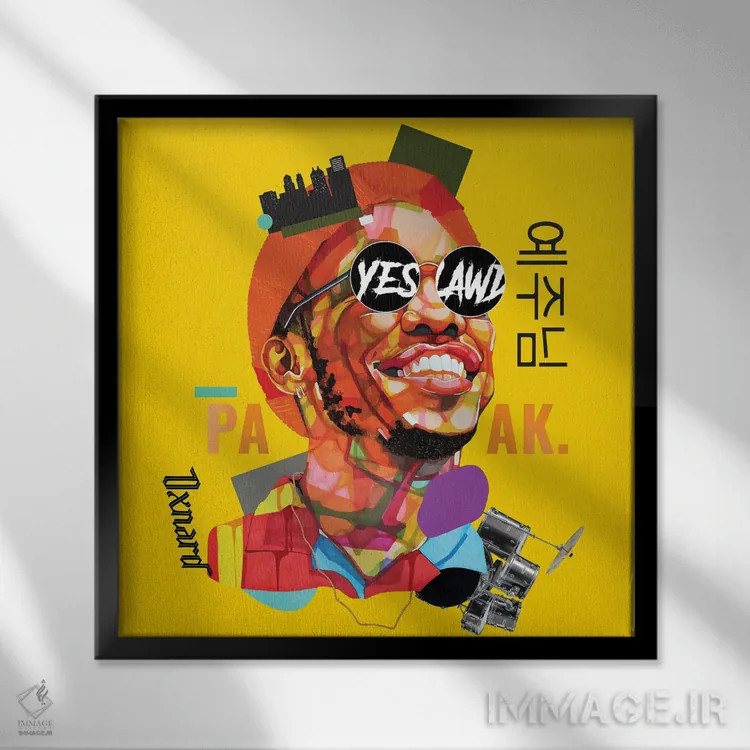 تابلو اندرسون پاک اثر دومونیک براون - نمای قابدار مشکی