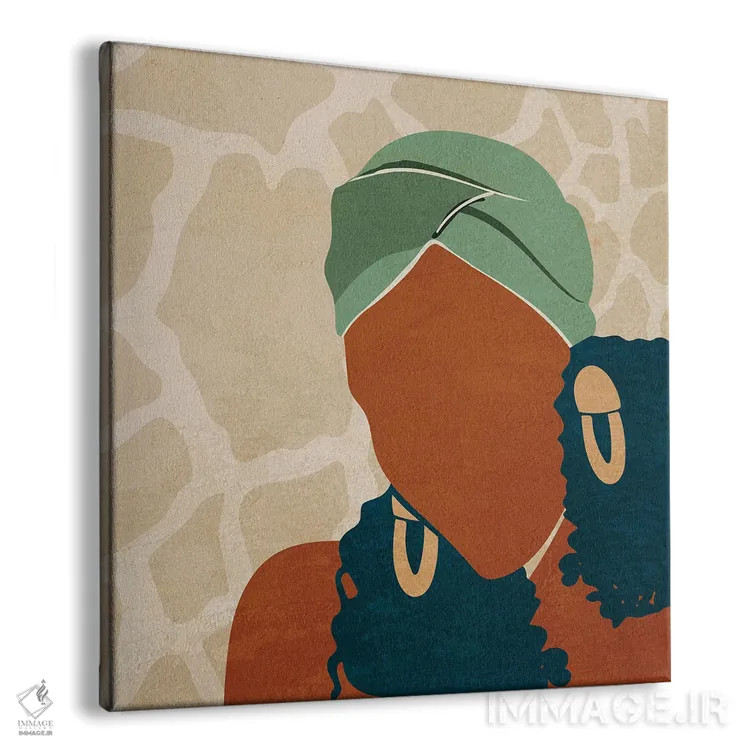 تابلو روسری شماره ۱ اثر دومونیک براون - نمای پرسپکتیو محصول