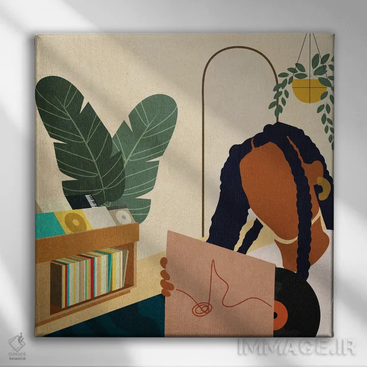 تابلو در خانه بمان شماره ۴ اثر دومونیک براون - نمای روبهرو روی دیوار