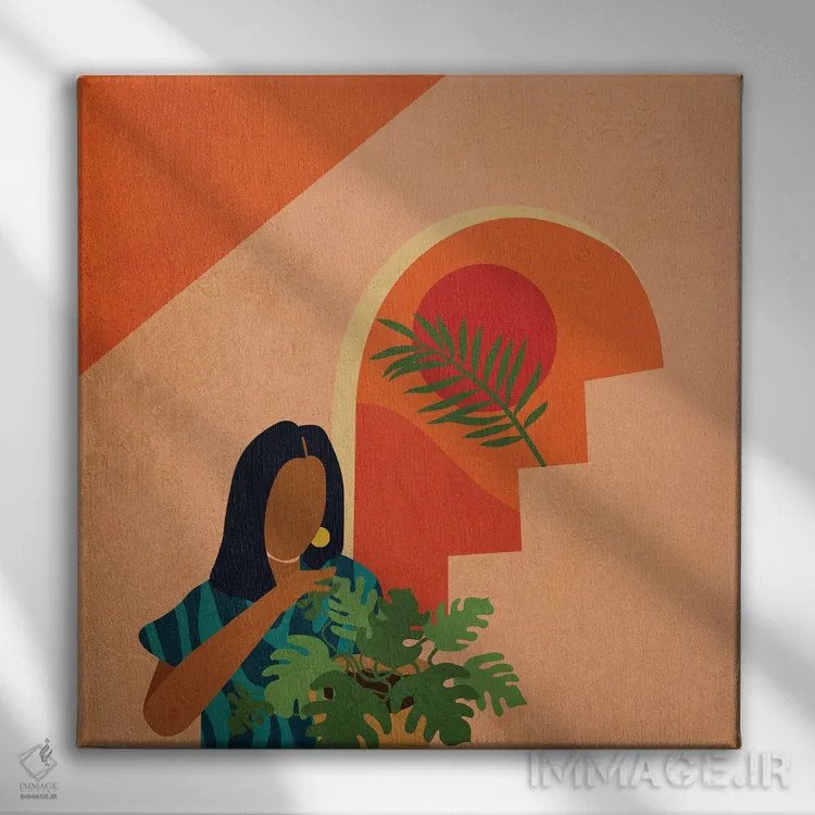 تابلو در خانه بمان شماره ۸ اثر دومونیک براون - نمای روبهرو روی دیوار