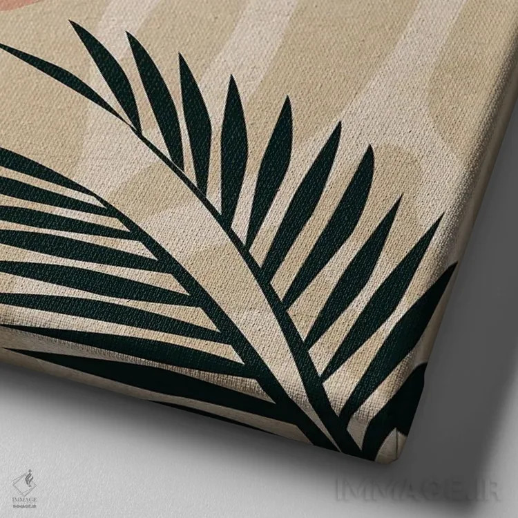 تابلو در خانه بمان شماره ۳ اثر دومونیک براون - نمای نزدیک بافت بوم