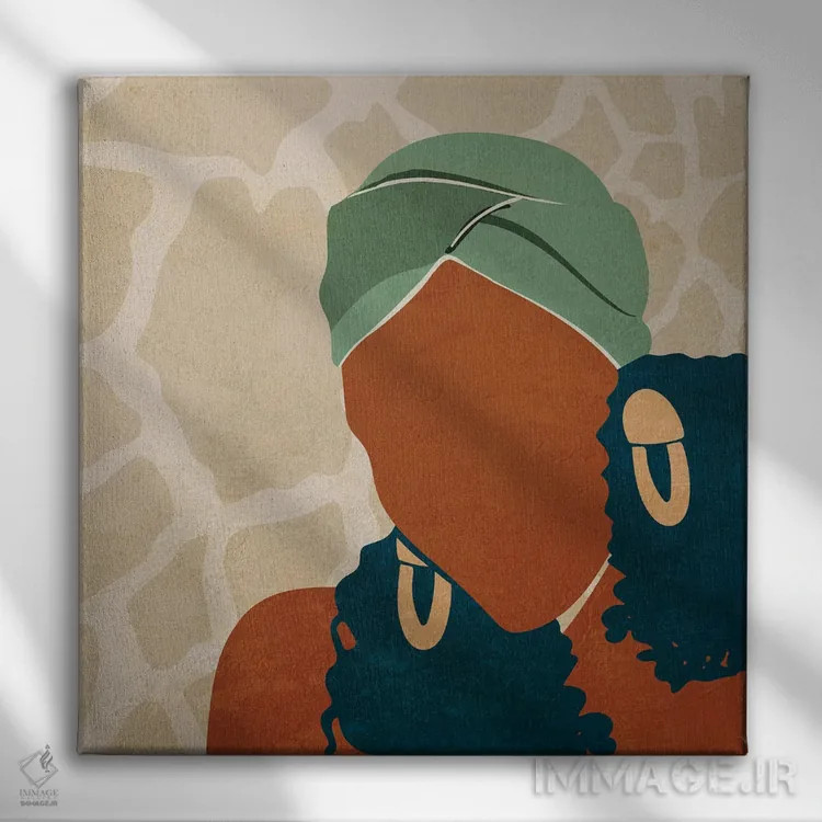 تابلو روسری شماره ۱ اثر دومونیک براون - نمای روبهرو روی دیوار