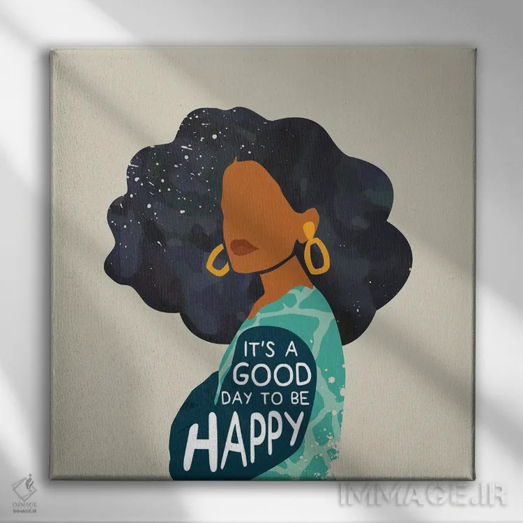 تابلو شاد باش اثر دومونیک براون - نمای روبهرو روی دیوار