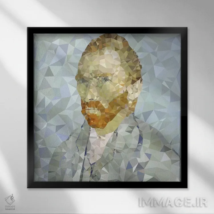 تابلو ونسان (نسخه دیجیتالی شده) اثر فایو بای فایو کالکتیو - نمای قابدار مشکی