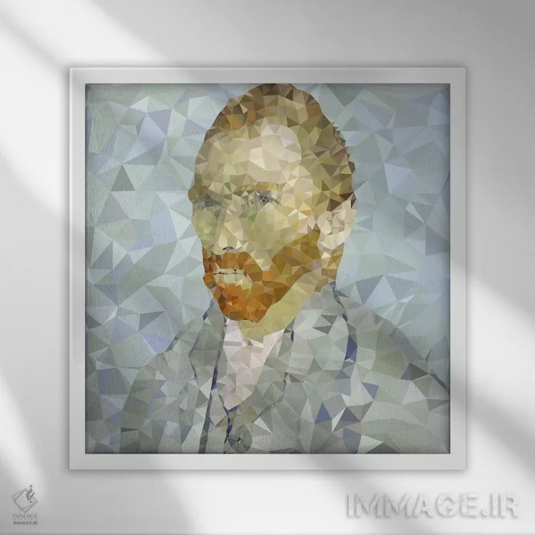 تابلو ونسان (نسخه دیجیتالی شده) اثر فایو بای فایو کالکتیو - نمای قابدار سفید