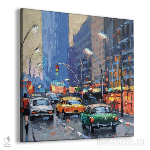 تابلو طرح شبانه اثر دمیتری اسپیروس - نمای پرسپکتیو محصول