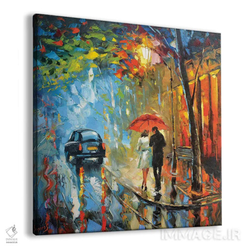تابلو باران سپتامبر اثر دمیتری اسپیروس - نمای پرسپکتیو محصول