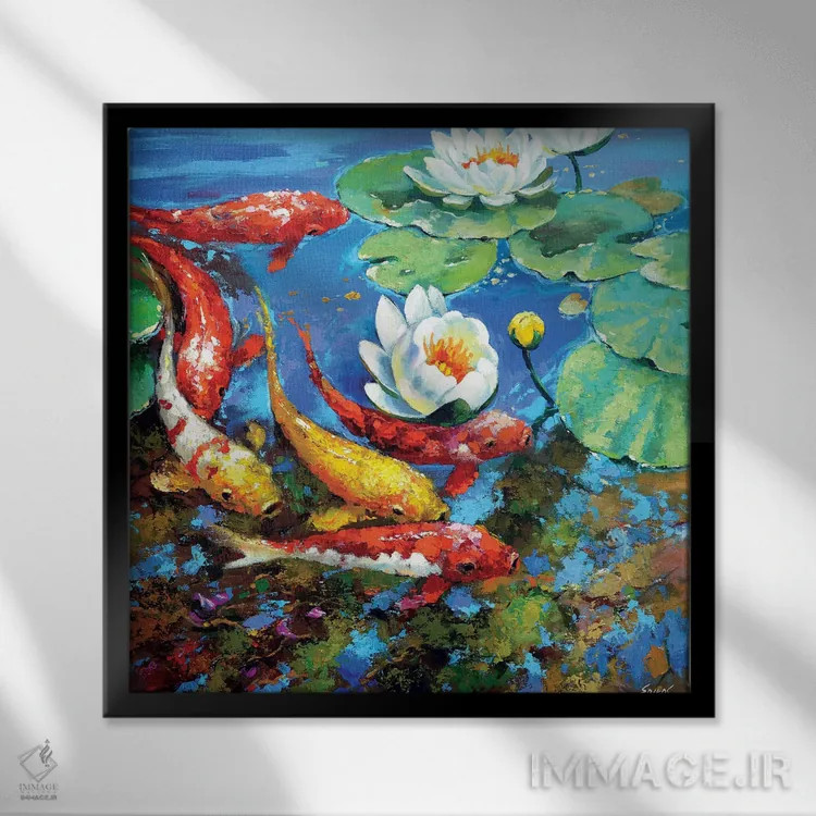 تابلو پره بازتابی اثر دمیتری اسپیروس - نمای قابدار مشکی