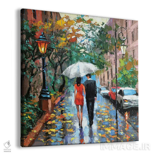 تابلو امروز بارانی است اثر دمیتری اسپیروس - نمای پرسپکتیو محصول