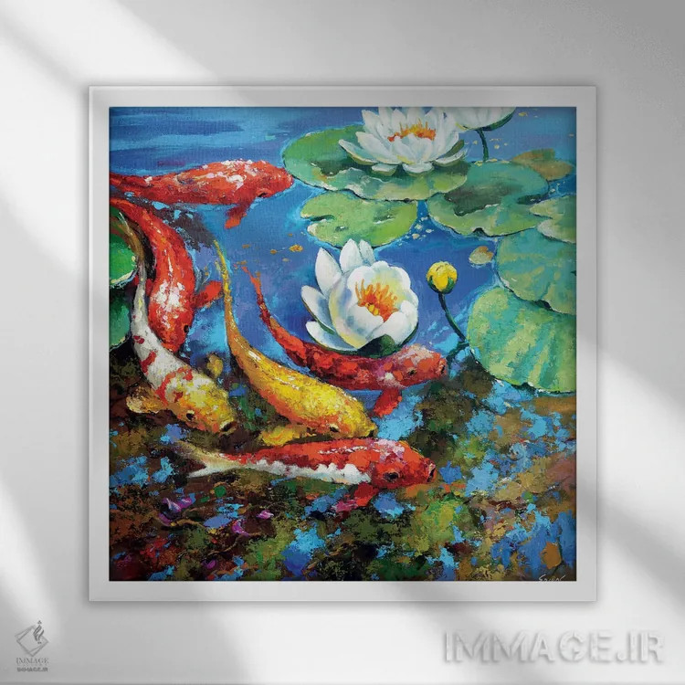 تابلو پره بازتابی اثر دمیتری اسپیروس - نمای قابدار سفید