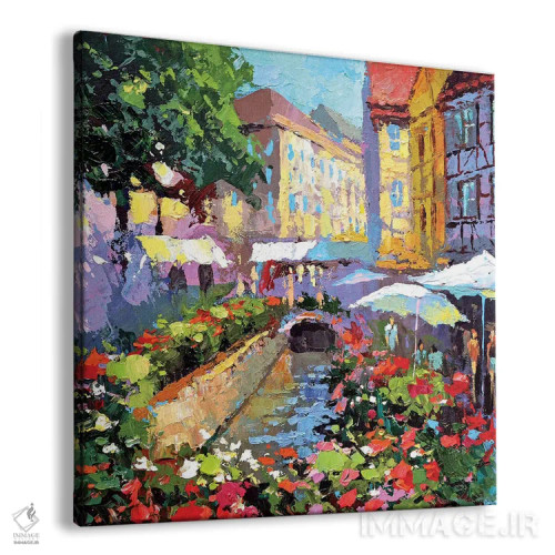 تابلو در کافه اثر دمیتری اسپیروس - نمای پرسپکتیو محصول