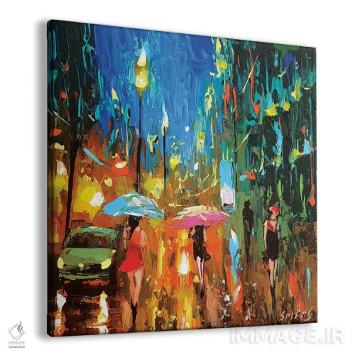 تابلو شب زمرباور اثر دمیتری اسپیروس - نمای پرسپکتیو محصول