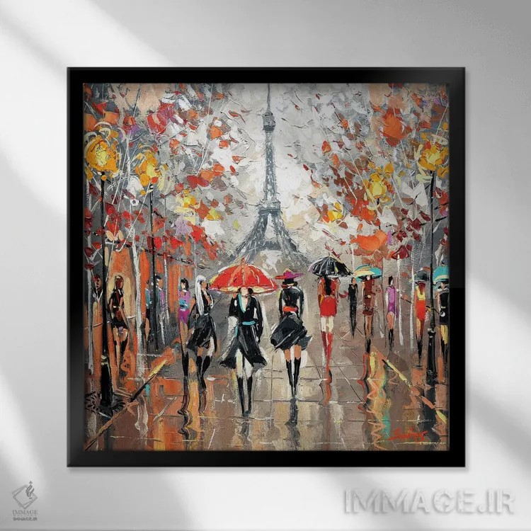 تابلو عصر اثر دمیتری اسپیروس - نمای قابدار مشکی