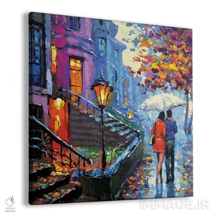 تابلو عصر پاییزی اثر دمیتری اسپیروس - نمای پرسپکتیو محصول