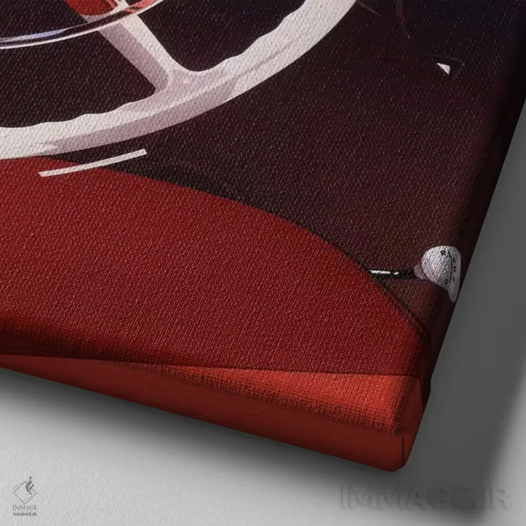 تابلو فرمان (خودرو) اثر دنیس موکای - نمای نزدیک بافت بوم