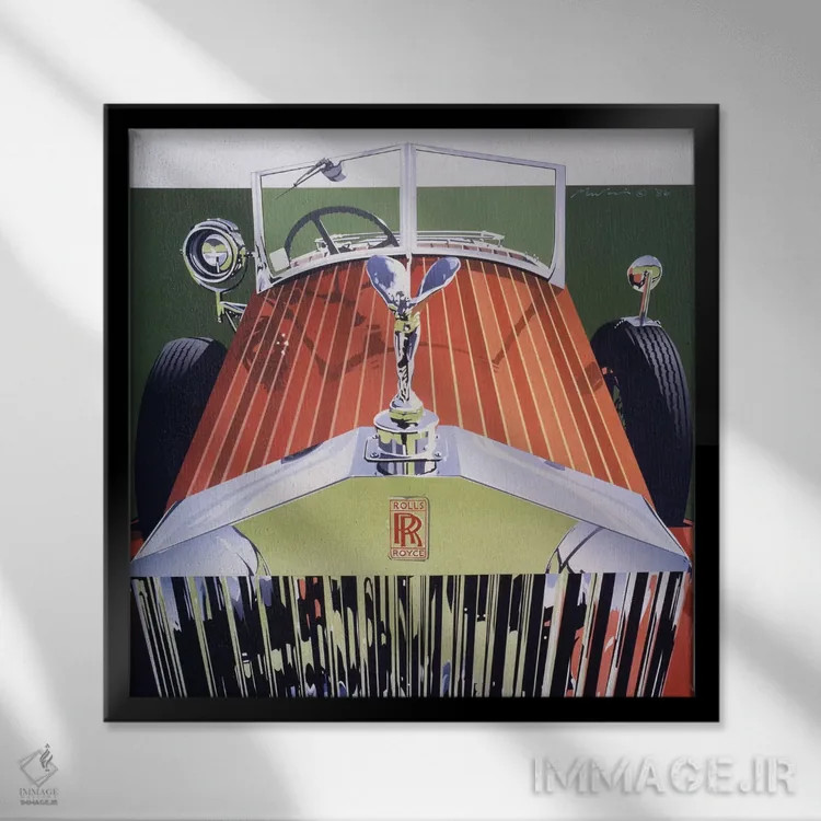 تابلو شبکه (خودرو یا معماری) اثر دنیس موکای - نمای قابدار مشکی